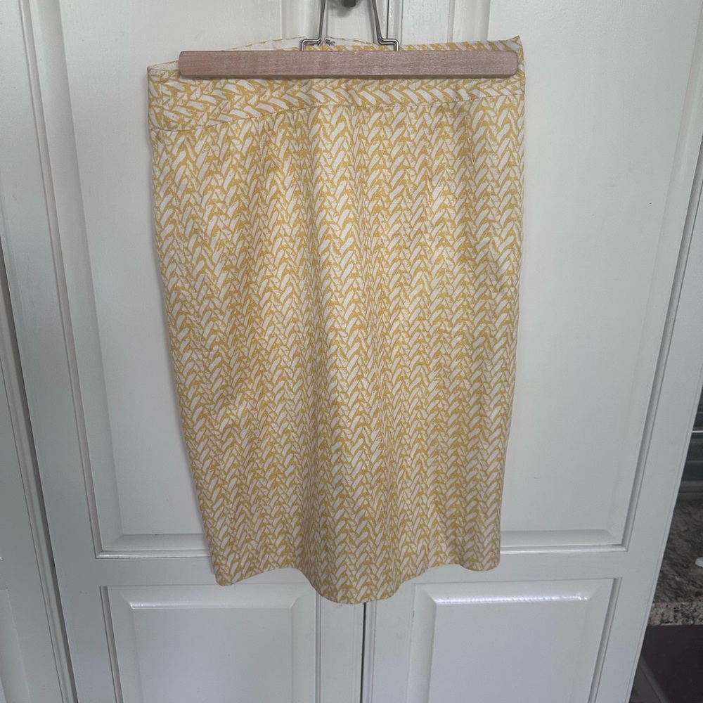 Banana Republic Cream Tan Pencil Skirt Cocktail